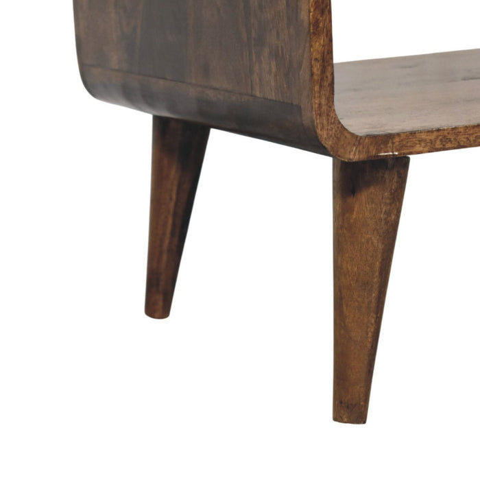 Rounded Edge Coffee Table - Brown, Wood
