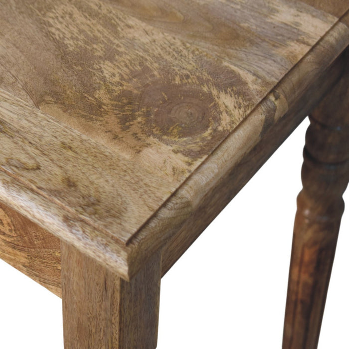 Oakish Turned Leg Writing Desk
