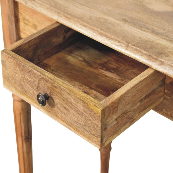 Oakish Turned Leg Writing Desk