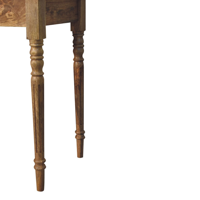 Oakish Turned Leg Writing Desk