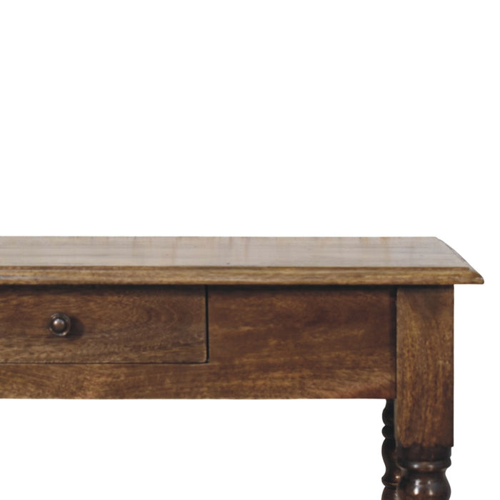 Heritage Turned-Leg Desk - Brown, Wood