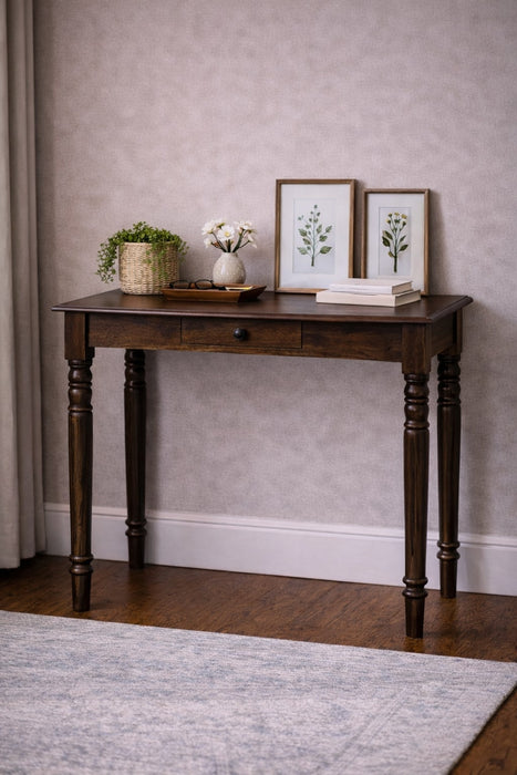 Heritage Turned-Leg Desk - Brown, Wood