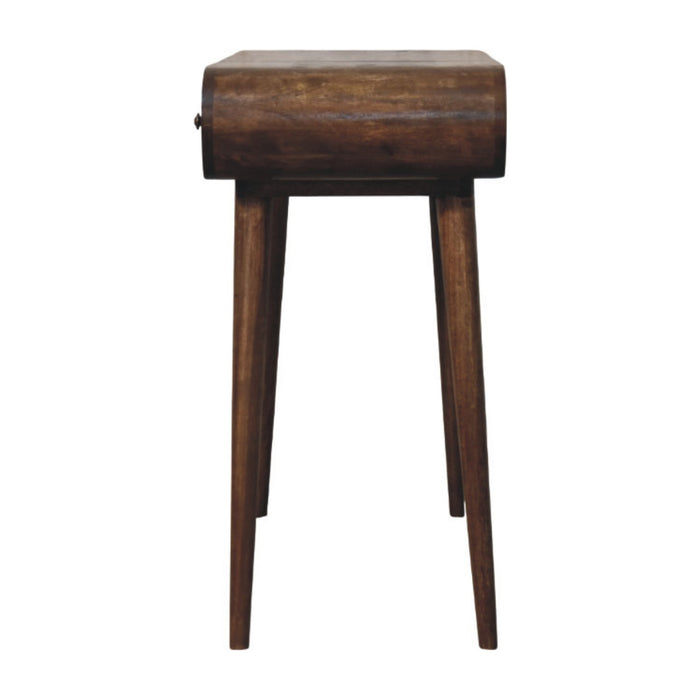 Contour Curve Dressing Table - Brown, Wood