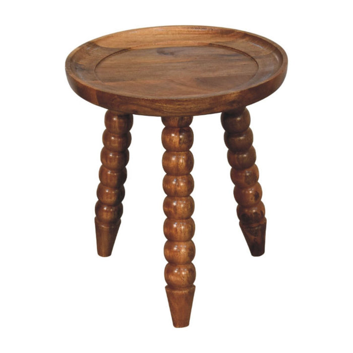 Spindle Tray Side Table - Natural, Wood