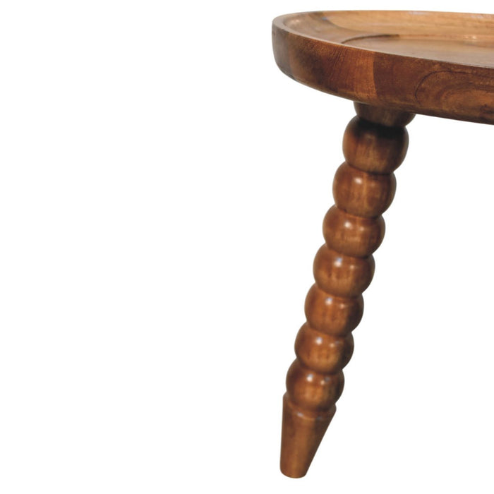 Spindle Tray Side Table - Natural, Wood