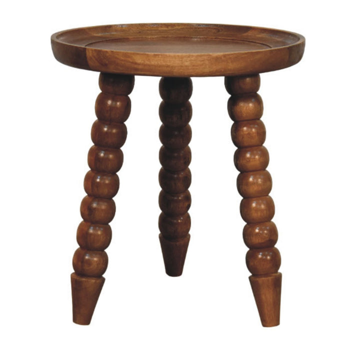 Spindle Tray Side Table - Natural, Wood