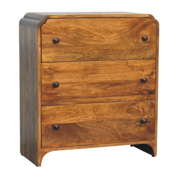 Scalloped Edge Chest - Natural, Wood