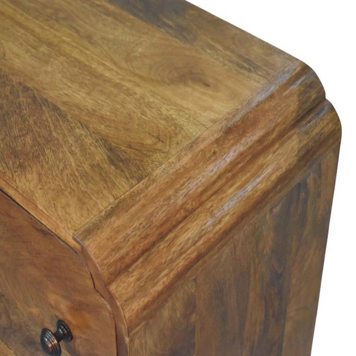 Scalloped Edge Chest - Natural, Wood