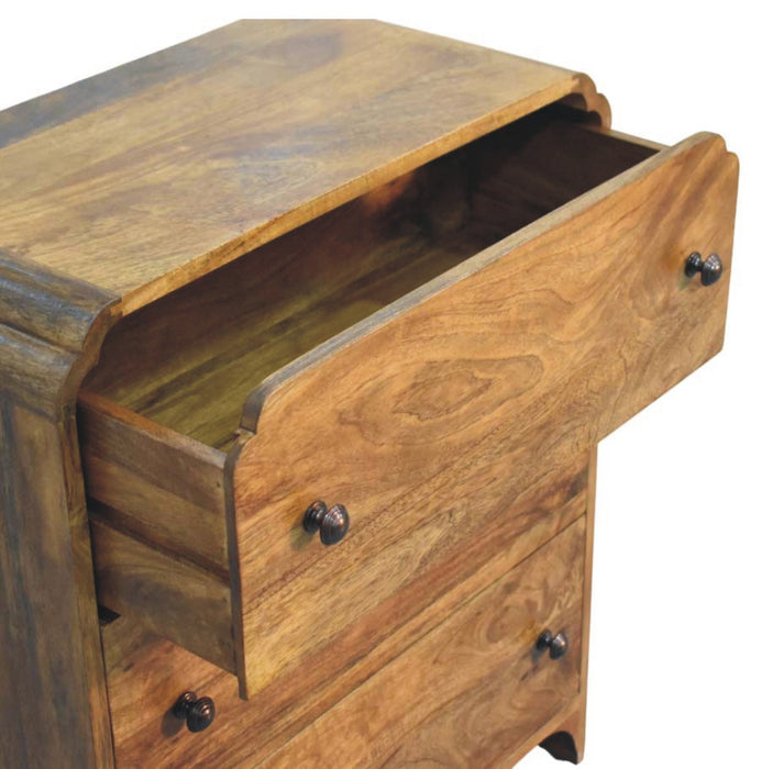 Scalloped Edge Chest - Natural, Wood