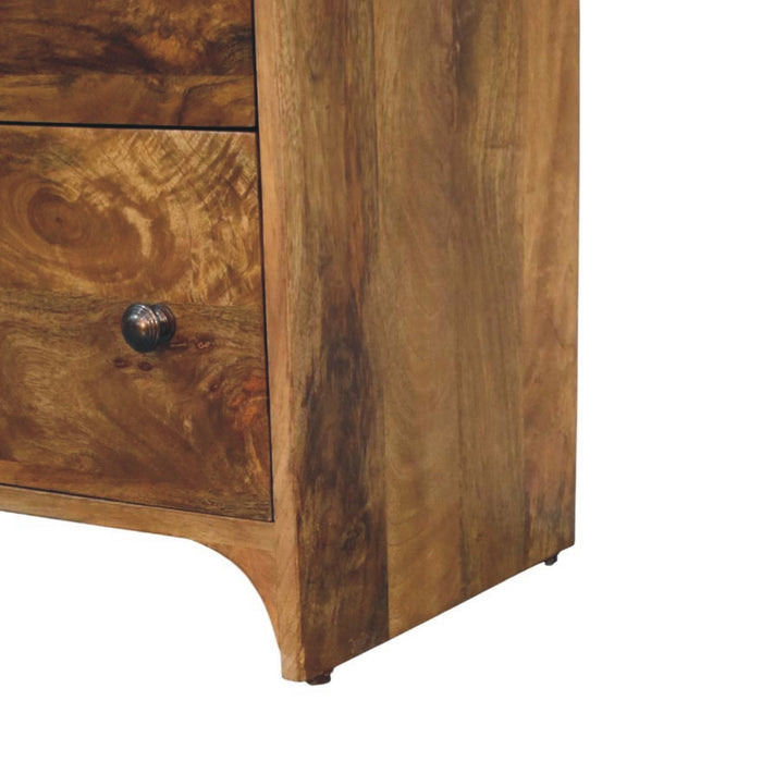 Scalloped Edge Chest - Natural, Wood