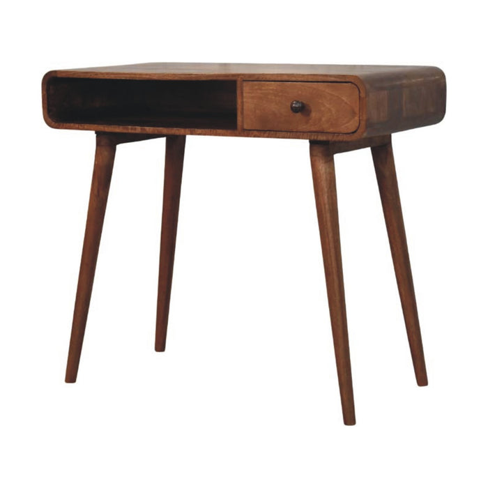 Curved Writing Desk - Natural, Wood