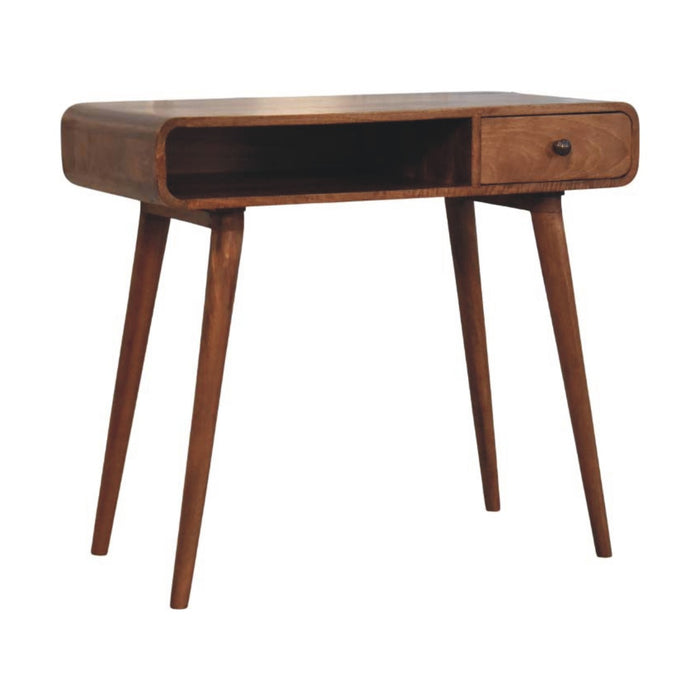 Curved Writing Desk - Natural, Wood