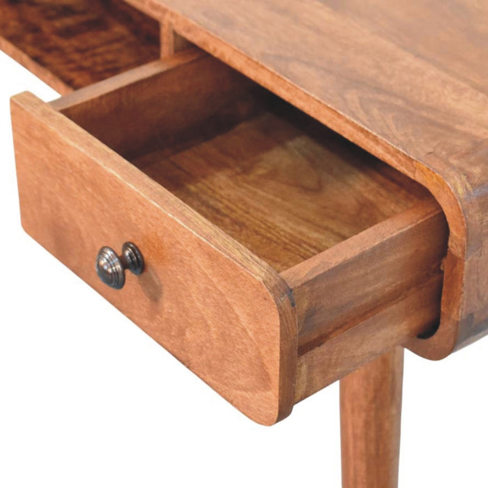Curved Writing Desk - Natural, Wood