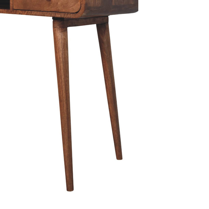 Curved Writing Desk - Natural, Wood