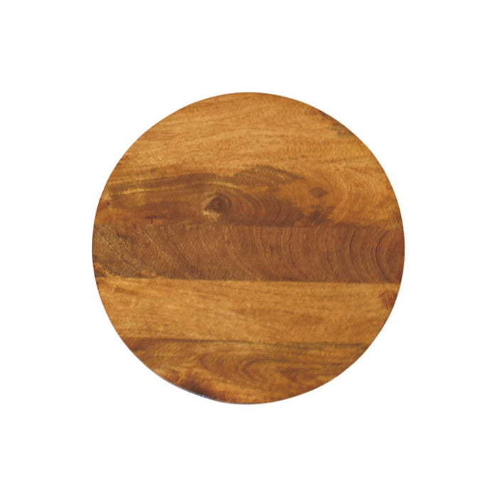 Spindle Heritage Round Side Table - Natural, Wood