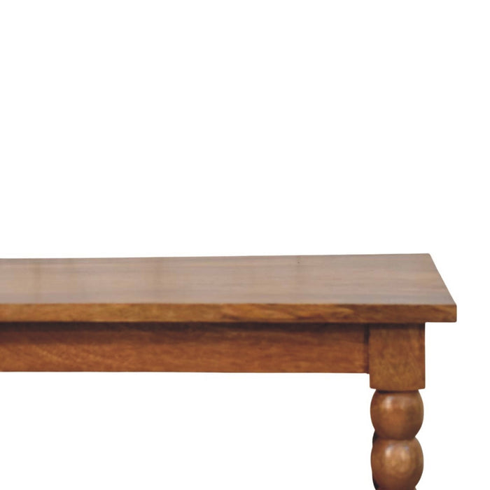 Spindle Coffee Table with Open Shelf - Natural, Wood