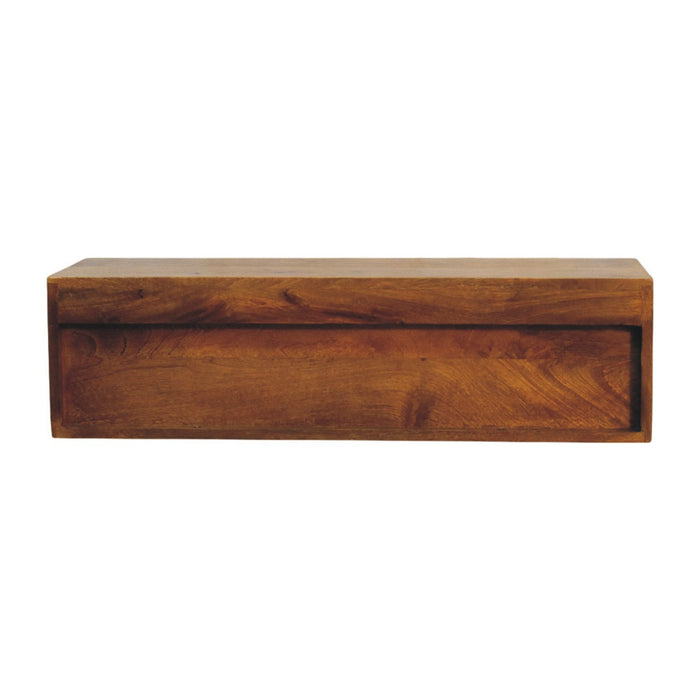 Amber Open Media Unit - Natural, Wood