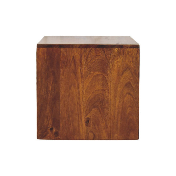 Sunburst Wall-Mounted Bedside - Brown, Wood