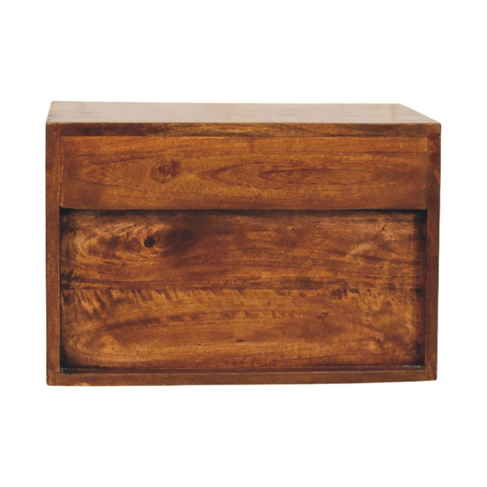 Sunburst Wall-Mounted Bedside - Brown, Wood