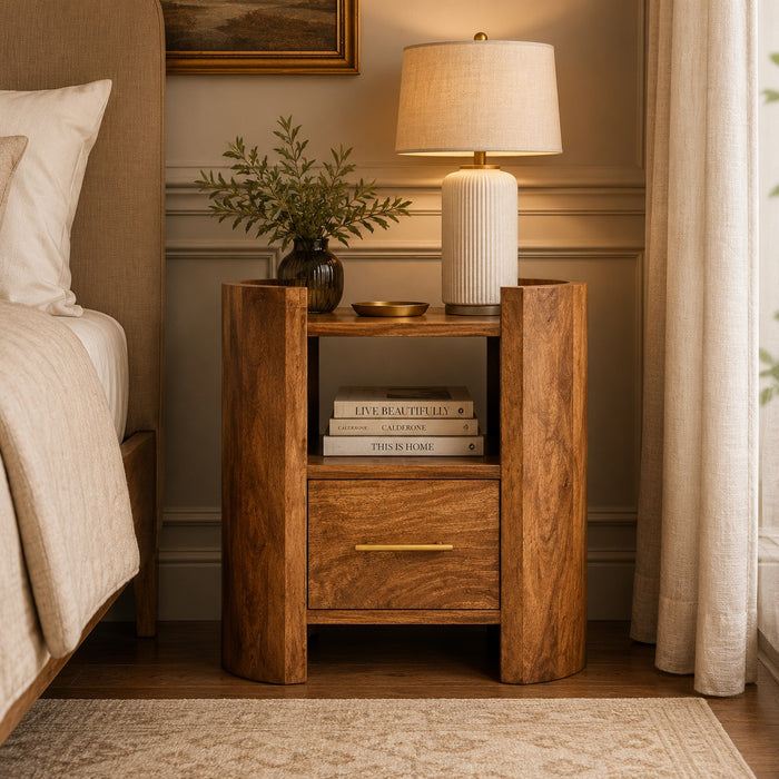 Valencia Sculpted Bedside