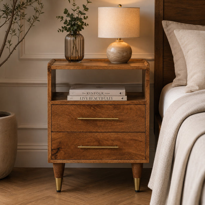 Valenza Brass Accent Bedside