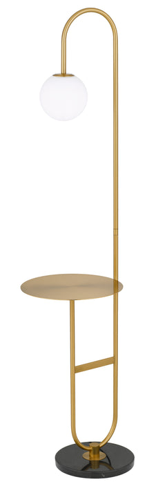 Inez Floor Lamp - Antique Gold, Black, Opal Matt
