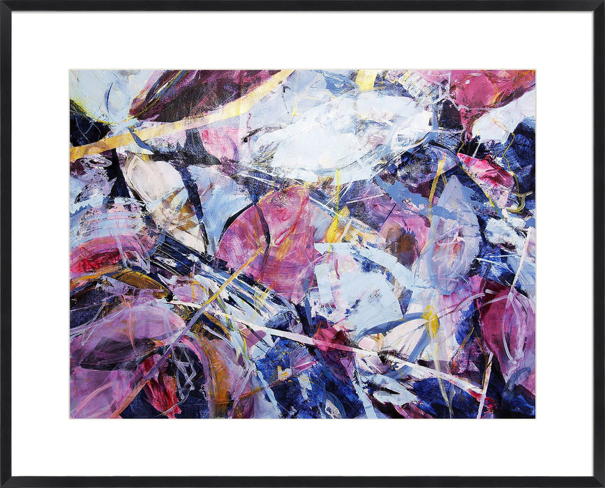 Icy Winter Leaves Wall Art