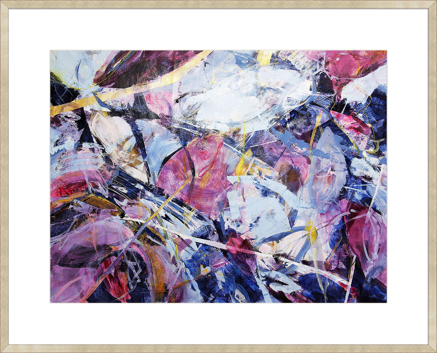 Icy Winter Leaves Wall Art