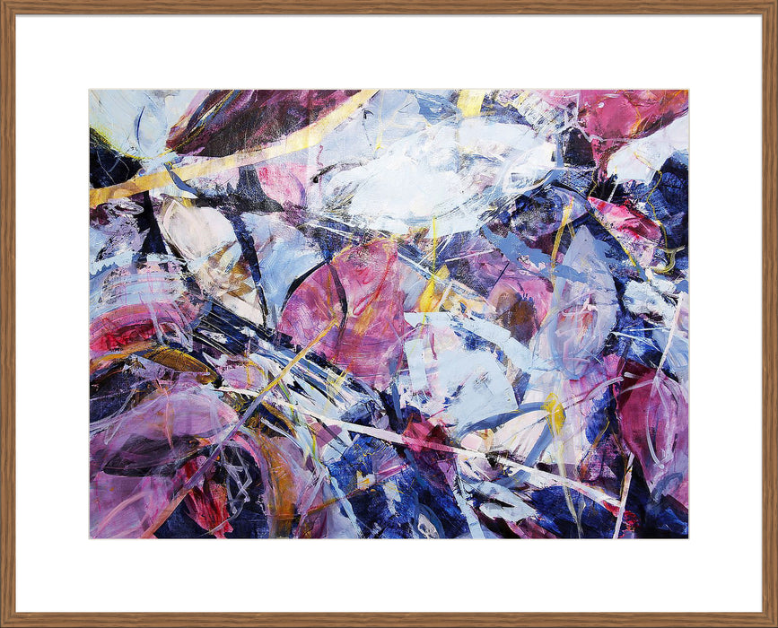 Icy Winter Leaves Wall Art