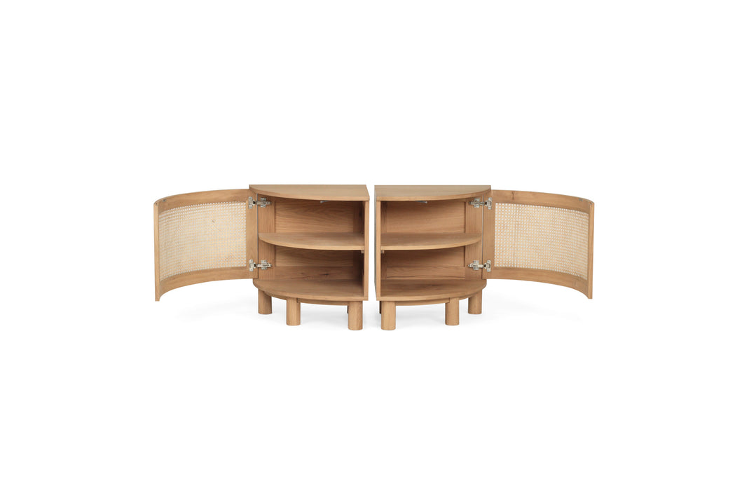 Luka Bedside Tables -Left & Right Pair