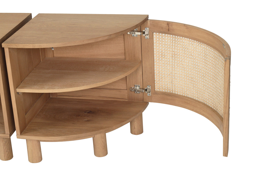 Luka Bedside Tables -Left & Right Pair