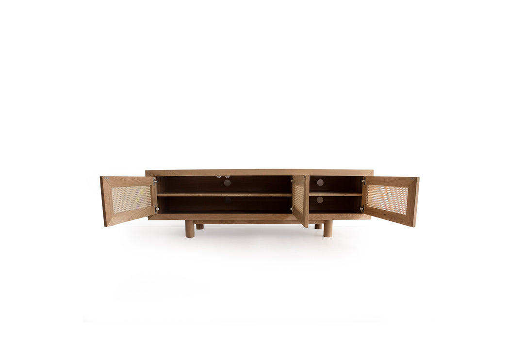 Luka Three Door Entertainment Unit - Natural