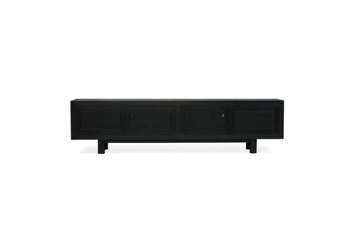Iluka Entertainment Unit - Four Door - Black - Black 220cm