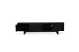 Iluka Entertainment Unit - Four Door - Black - Black 220cm