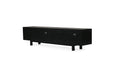 Iluka Entertainment Unit - Four Door - Black - Black 220cm