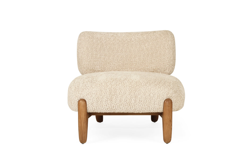 Iris Occasional Chair - Natural on Caramel Frame