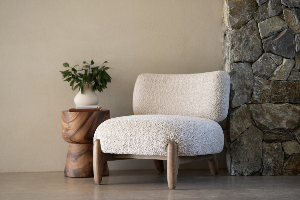 Iris Occasional Chair - Natural on Caramel Frame