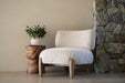 Iris Occasional Chair - Natural on Caramel Frame
