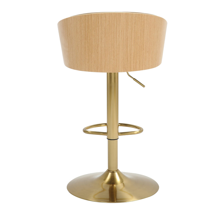 Jensen Gold Gas Lift Bar Stool