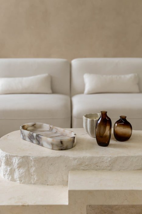 Pietra Oval Marble Tray - Calacatta Viola