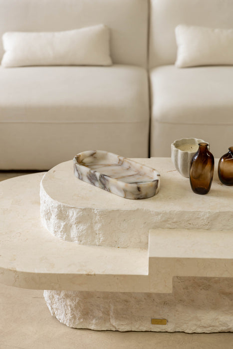 Pietra Oval Marble Tray - Calacatta Viola