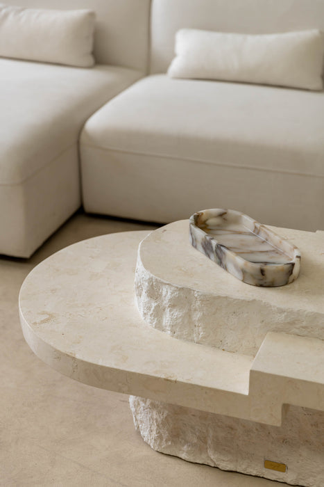 Pietra Oval Marble Tray - Calacatta Viola