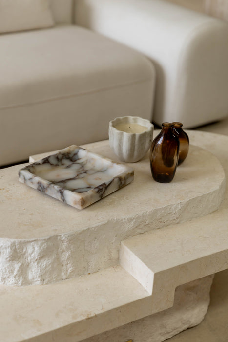 Pietra Square Marble Tray - Calacatta Viola