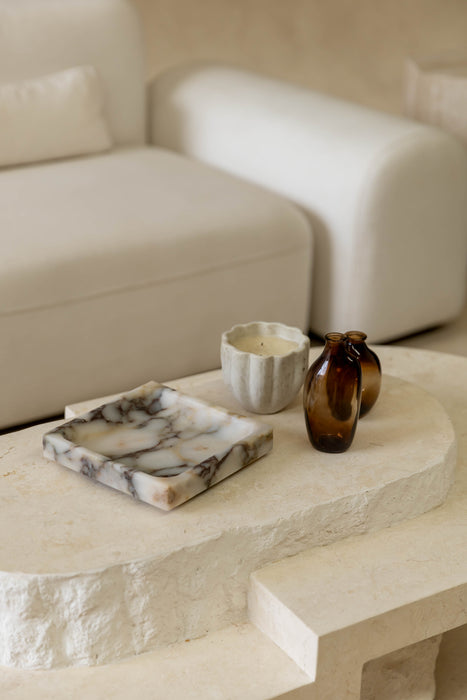 Pietra Square Marble Tray - Calacatta Viola