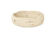 Jillian Organic Fruit Bowl - Small - Travertine - White