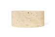 Jillian High Bowl - Travertine - White