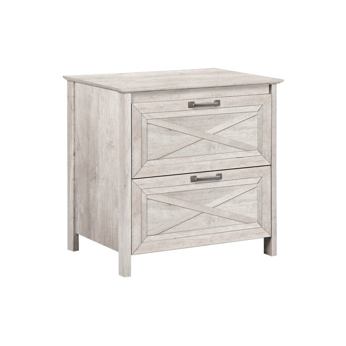 Joanna 2 Draw Filing Cabinet In Washed Grey