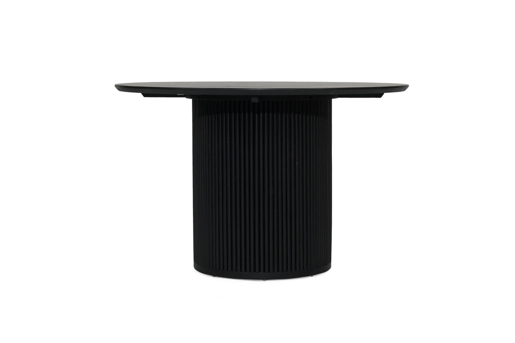 Jonah Round Dining Table - 1.2m - Black - 120cm Black