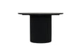 Jonah Round Dining Table - 1.2m - Black - 120cm Black