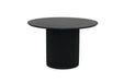 Jonah Round Dining Table - 1.2m - Black - 120cm Black